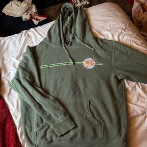 Santa Cruz Skateboards Green Hoodie